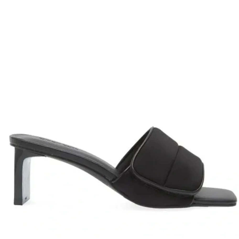 Open Edit Cava Slide Sandal Sz 7 Black NEW